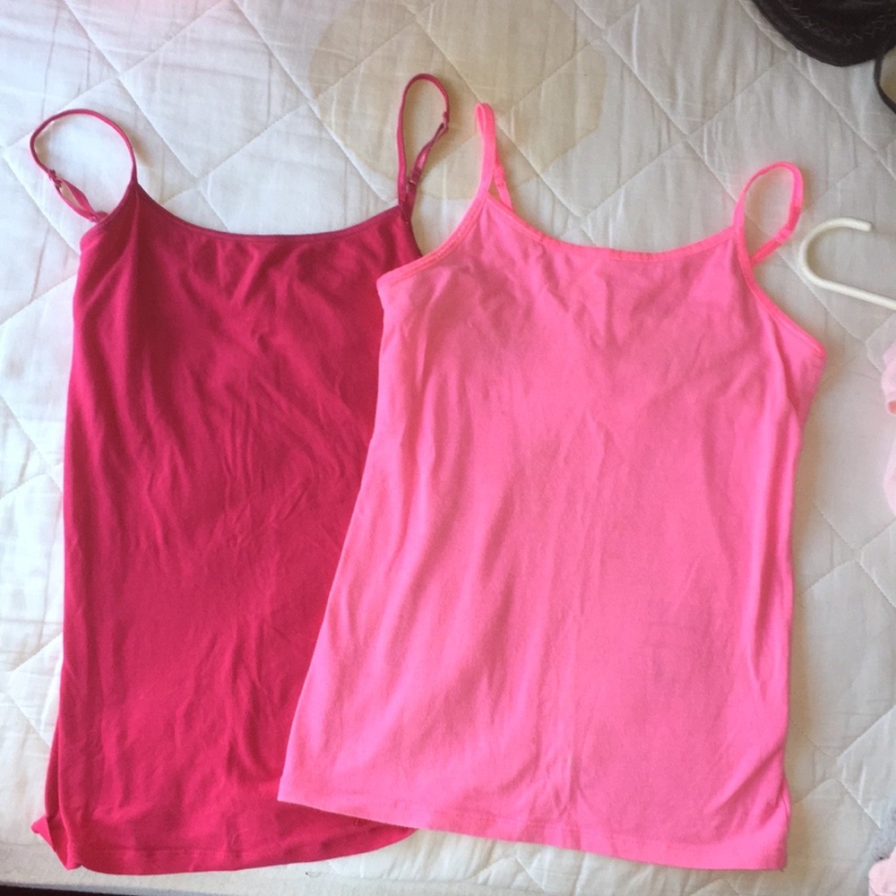 pink tank tops